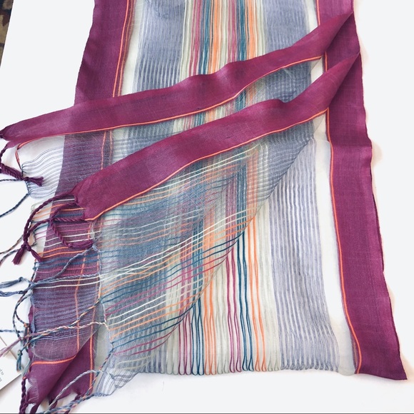 Rising Tide Accessories - NWT Rising Tide Sheer Silk Oblong Scarf from India